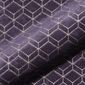Retro E2213-646 paars, velours meubelstof.