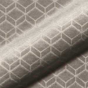 Retro E2213-647 bruin, velours meubelstof.