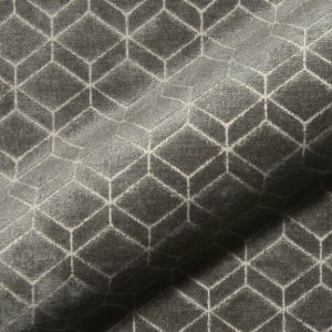 Retro E2213-649 grijs, velours meubelstof.