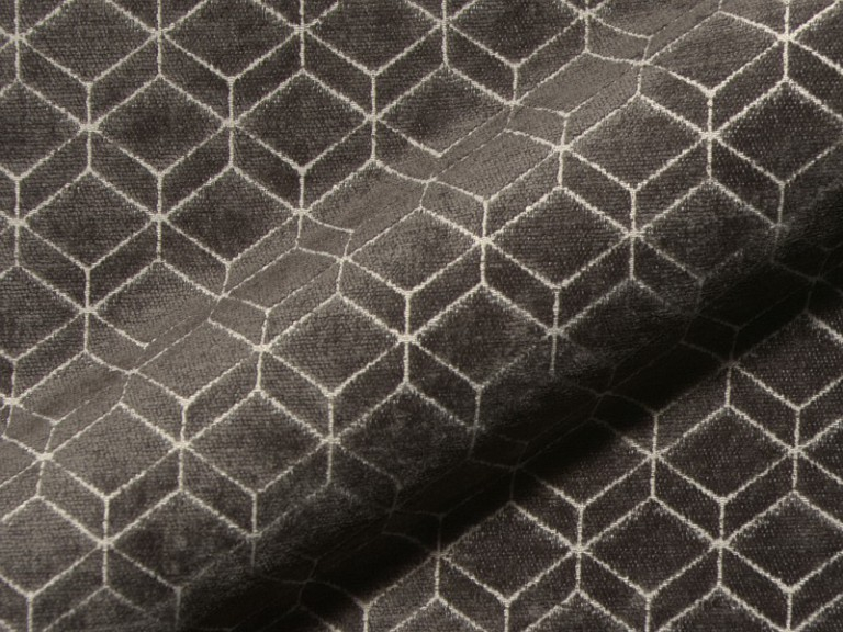 Retro E2213-650 bruin, velours meubelstof.