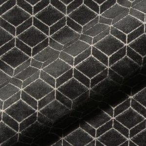 Retro E2213-651 bruin, velours meubelstof.