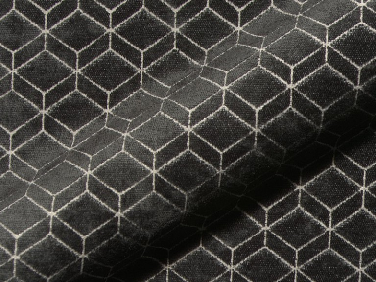 Retro E2213-651 bruin, velours meubelstof.