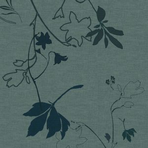 Floor U E4580-54, geweven gordijnstof met bloemen patroon. | Effabris.nl