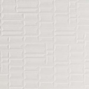 Boyd EV1067-03 wit. Vinyl wandbekleding met een uitgesproken “tegelachtige” structuur. | Effabrics.nl