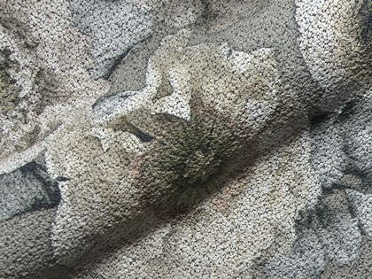 Amelia E2180-6114 grijs, Q2 meubelstof van het Duitse merk Höpke.