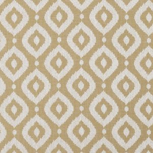 Soraya E1350-07 Ochre. Gladde meubelstof met een ingeweven orientaals patroon.