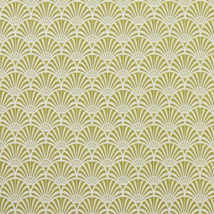 Zellige E1351-02 Chartreuse, decoratiestof met ingeweefde motieven.