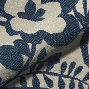 Cusco Q2 E2010-203 blauw, luxueuze meubelstof. | Effabrics.nl