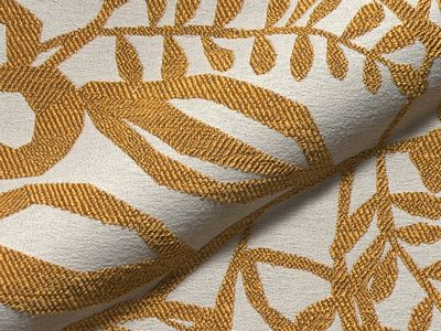 Cusco Q2 E2010-204 geel, luxueuze meubelstof. | Effabrics.nl