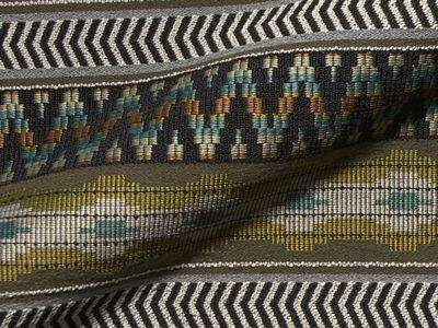 Inka Q2 E2017-271 groen, luxueuze meubelstof. | Effabrics.nl