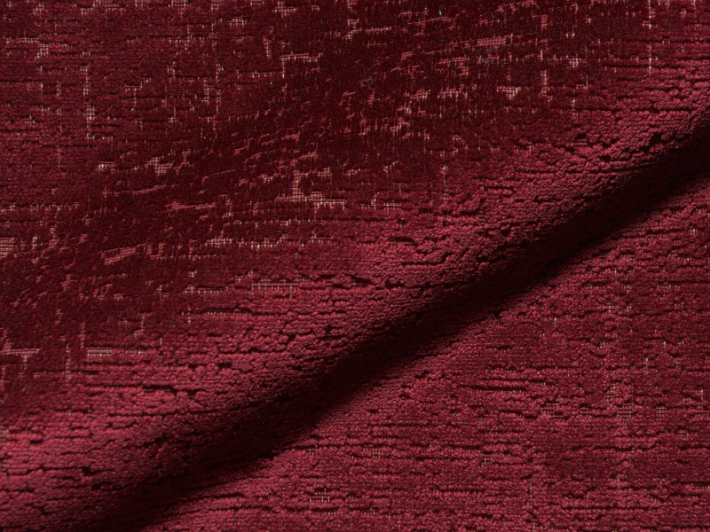 Calma E2501-342 rood, velours meubelstof.