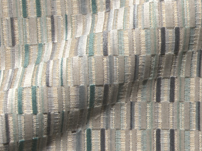 Tegina E2502-330 grijs, velours meubelstof.