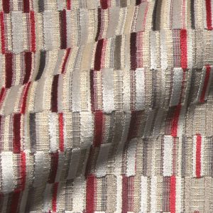 Tegina E2502-332 rood s, velours meubelstof.