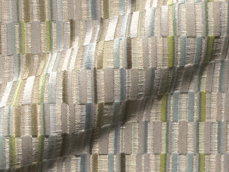 Tegina E2502-334 groen s, velours meubelstof.