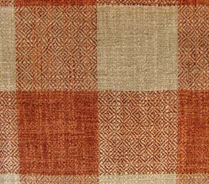 Newhaven E1938-Terracotta. luxueuze meubelstof. | Effabrics.nl
