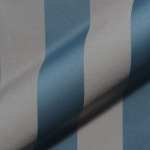 Gestreepte, brandvertragende, klassieke meubelstof Boldini FR E5610-852 blauw